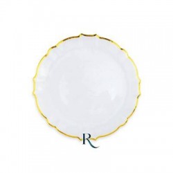 PIATTI RIUTILIZZABILI 18cm ARABESQUE CRYSTAL GOLD 6pz