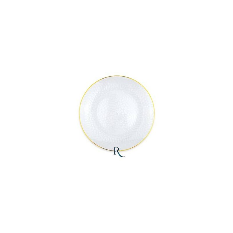 PIATTI RIUTILIZZABILI 18cm CRYSTAL GOLD 6pz