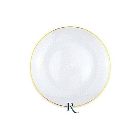 PIATTI RIUTILIZZABILI 18cm CRYSTAL GOLD 6pz