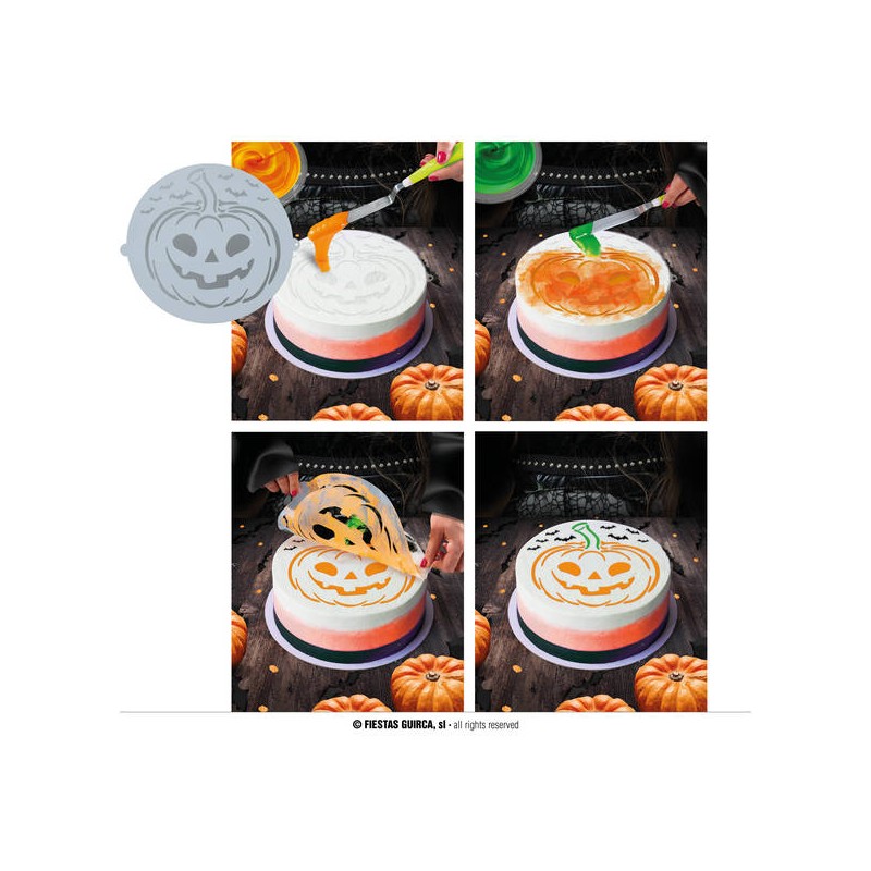 STENCIL DECORAZIONE TORTE 25cm ZUCCA