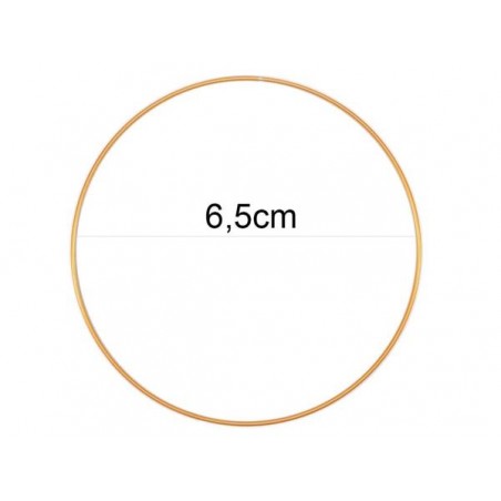 ANELLO IN METALLO ORO ø6,5cm 12pz