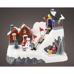 VILLAGGIO DISCESCA BOB C/MOVIMENTO E LUCI 13x21,5x17cm