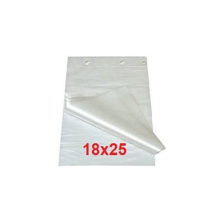 FOGLI HDPE CARTENE A STRAPPO 18x25cm 450 GRAMMI