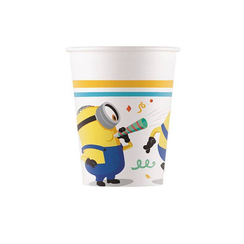 BICCHIERI 250cc CARTONCINO MINIONS RISE OF GRU 8pz