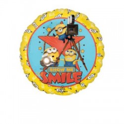 PALLONE TONDO MYLAR ø 45cm MINIONS 3