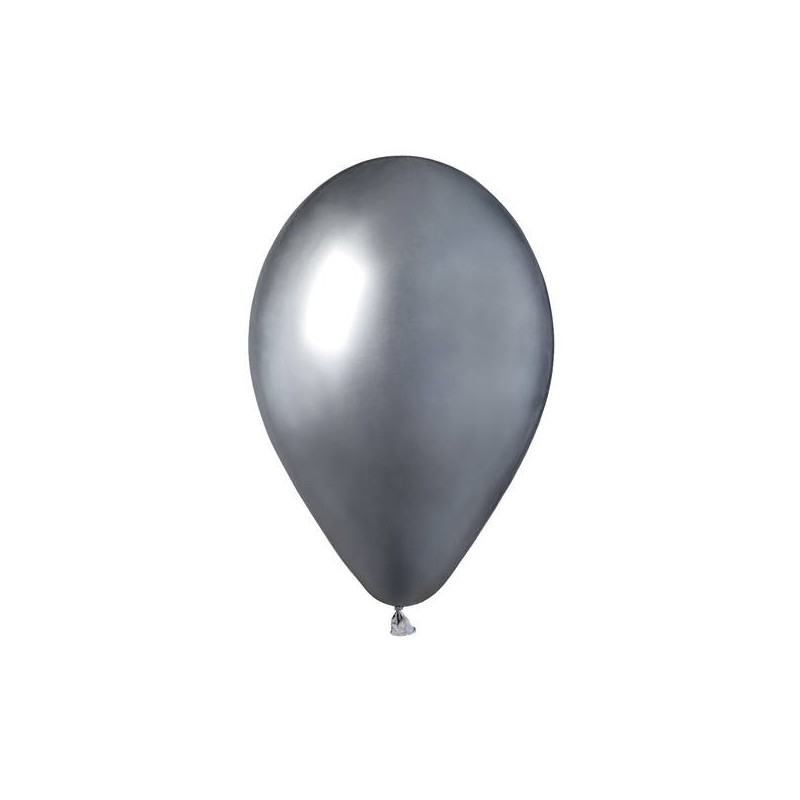 PALLONCINI LATTICE LARGE 13 33cm 50pz ARGENTO GLOSSY