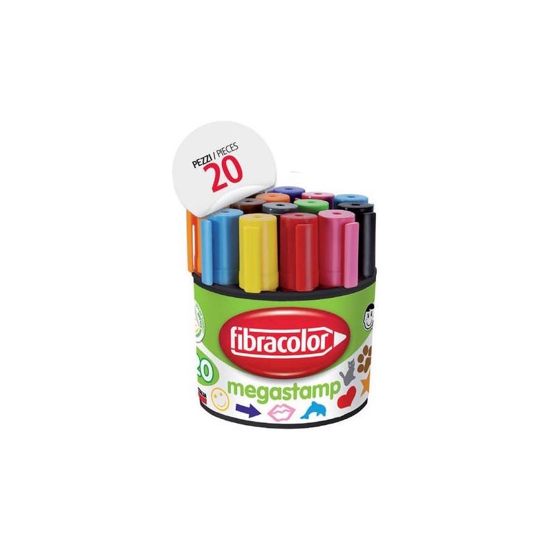 MEGASTAMP P.MAXI STAMPINO 20pz FIBRACOLOR