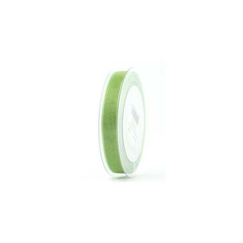 NASTRO ORGANZA mm15x50mt VERDE CANNA