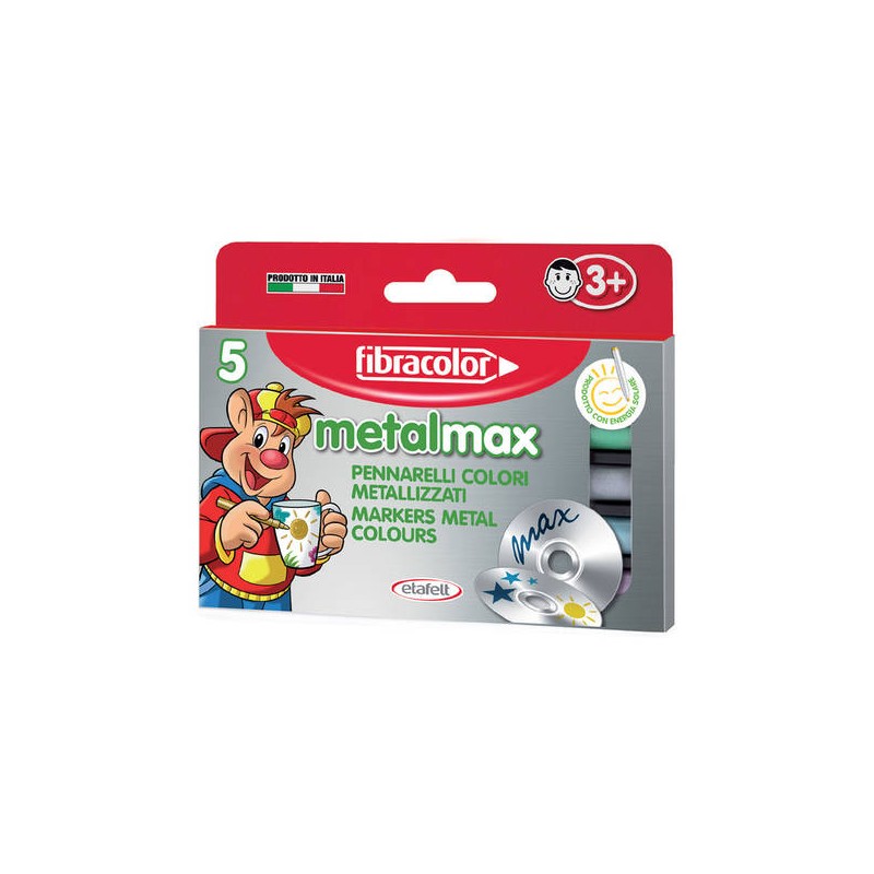PENNARELLO METALMAX P. GROSSA 5pz FIBRACOLOR