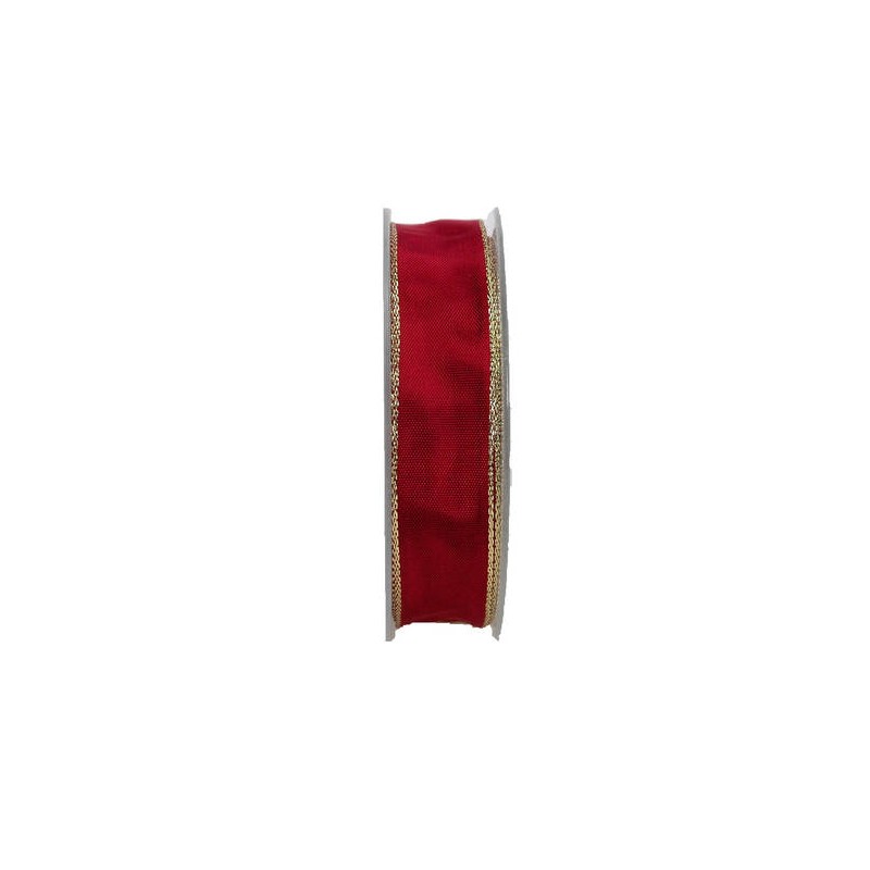 NASTRO LUREX BORDO ORO mm25x25mt CARMINEO