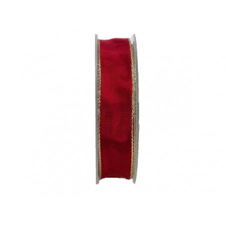 NASTRO LUREX BORDO ORO mm25x25mt CARMINEO