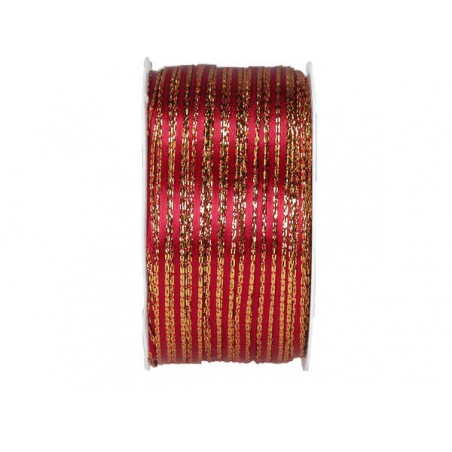 NASTRO DOUBLE BORDO ORO mm3x50mt 124-BORDEAUX