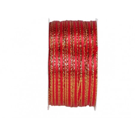NASTRO DOUBLE BORDO ORO mm3x50mt 123-ROSSO
