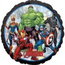 PALLONE TONDO MYLAR AVENGERS POWER UNITE 43cm