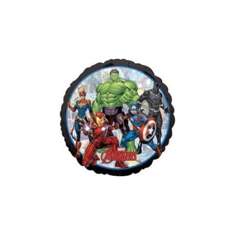 PALLONE TONDO MYLAR AVENGERS POWER UNITE 43cm