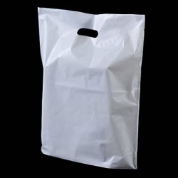 SHOPPER FAGIOLO PE/HD 60my 35+5+5x50cm BIANCO 5kg (lg.N°28 24/03/12) **TASSA CONAI 0,718/KG INCLUSA**