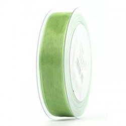 NASTRO ORGANZA mm25x50mt VERDE CANNA