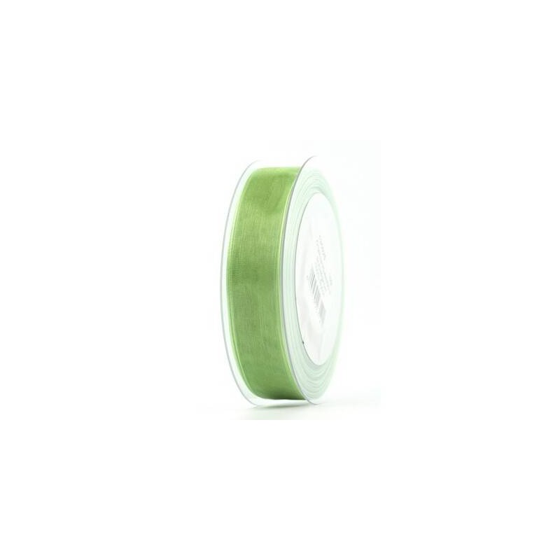 NASTRO ORGANZA mm25x50mt VERDE CANNA