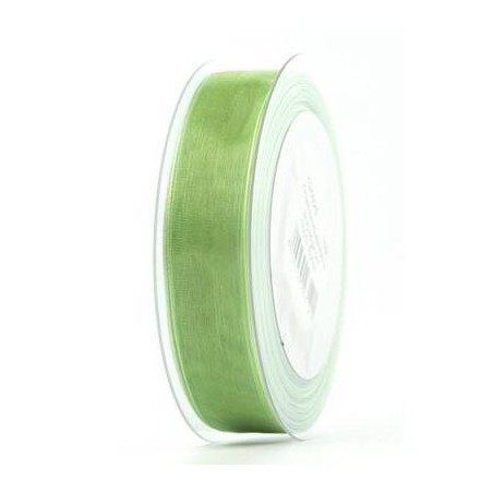 NASTRO ORGANZA mm25x50mt VERDE CANNA