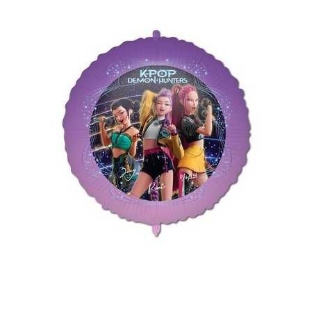 PALLONE MYLAR TONDO 18 45cm K-POP DEMON