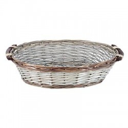 CESTO OVALE GRIGIO 46x36x12cm CEN02795
