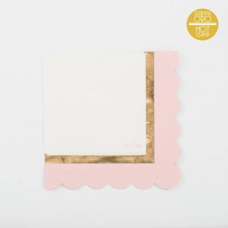 TOVAGLIOLI 33x33 C/SMERLO BABY CHIC ROSA 3VELI 16pz