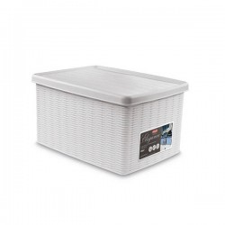 SCATOLA BOX C/COP ELEGANCE 29x39x21cm BIANCO M