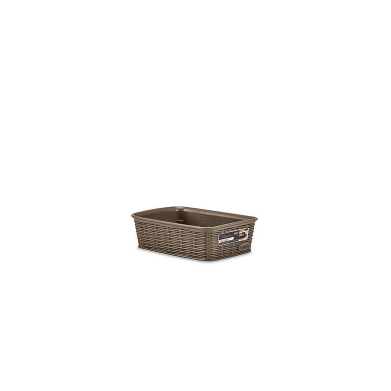 CESTO PVC ELEGANCE 20x14x6cm TORTORA S