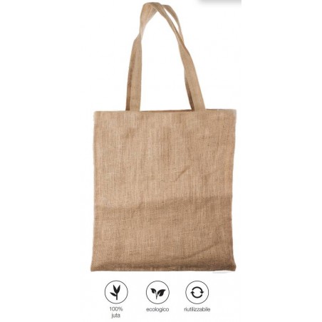BORSA SHOPPER JUTA NATURALE 38x42cm