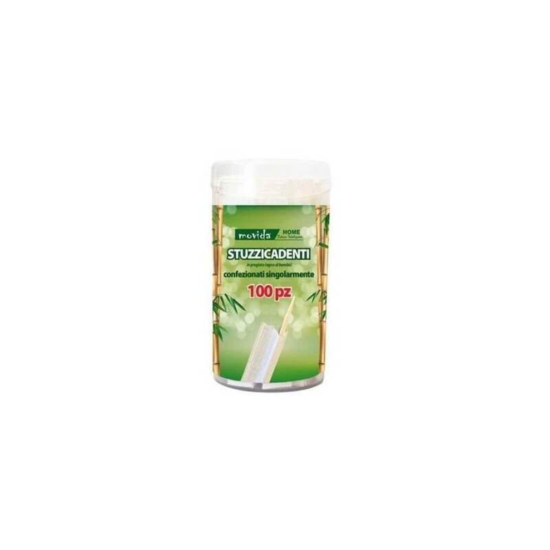 STUZZICADENTI BAMBOO IMBUSTATO SING. 100pz