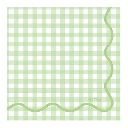 TOVAGLIOLI 33x33 VICHY VERDE 16pz
