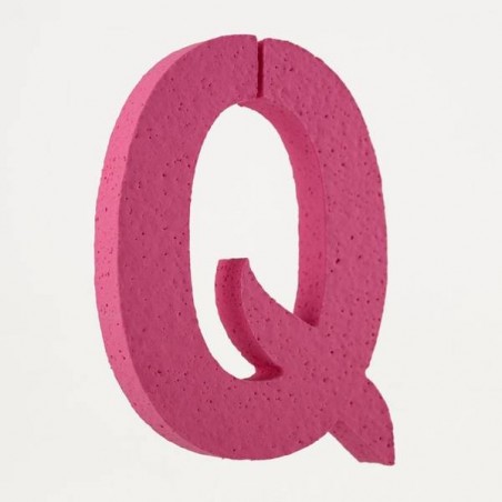 LETTERA POLISTIROLO PASTELLO mm120x90 Q FUCSIA