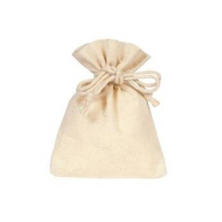 SACCHETTO COTONE NATURAL 9xh12cm 10pz