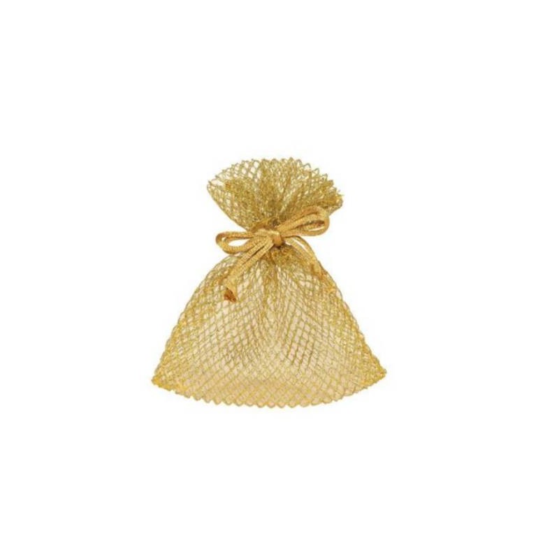 SACCHETTI RHOMBUS 9x12cm GOLD 10pz