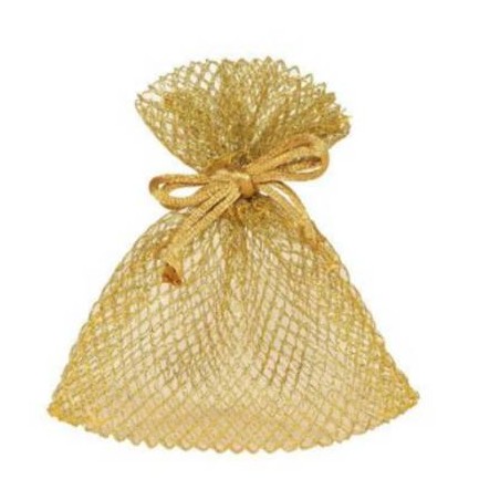 SACCHETTI RHOMBUS 9x12cm GOLD 10pz
