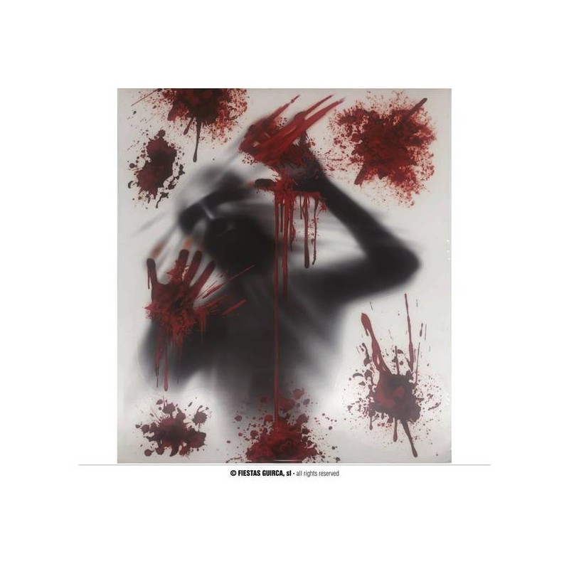 DECORAZIONI FINESTRA SANGUINOLENTA 30x40cm