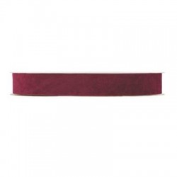 NASTRO DOUBLE VELVET mm25x30mt BORDEAUX
