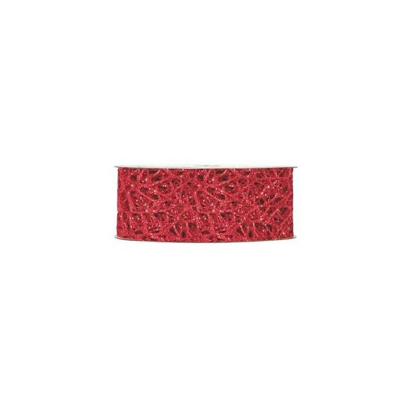 NASTRO GLITTER OCEANIA mm40x10mt ROSSO