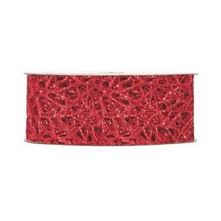 NASTRO GLITTER OCEANIA mm40x10mt ROSSO