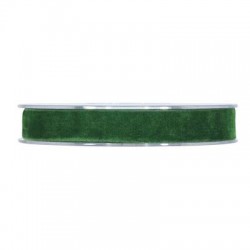 NASTRO DOUBLE VELVET mm15x7mt VERDE SCURO