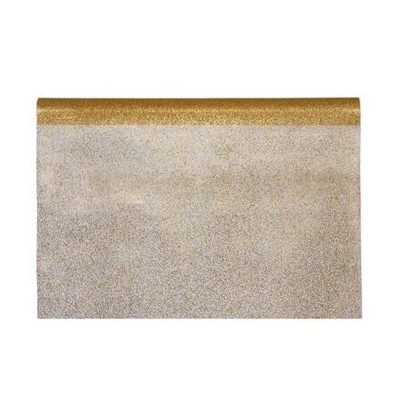RUNNER IN TULLE HOT FOIL cm48x5mt ORO