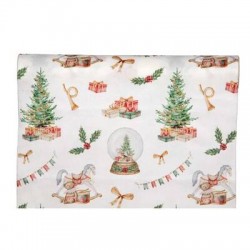 RUNNER CHRISTMAS HORSE cm28x2,5mt