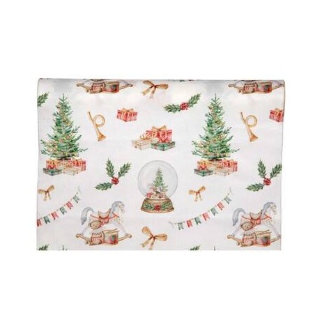 RUNNER CHRISTMAS HORSE cm28x2,5mt