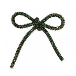 FIOCCO DIAMONDS 6,5x7cm VERDE SCURO 1pz