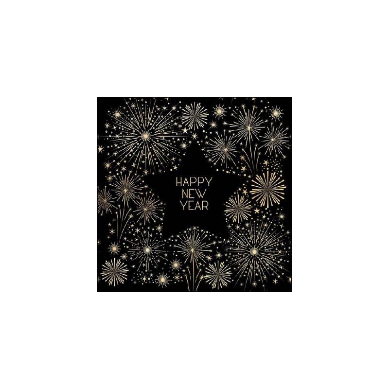 TOVAGLIOLI 33x33cm GOLDEN NEW YEAR 20pz