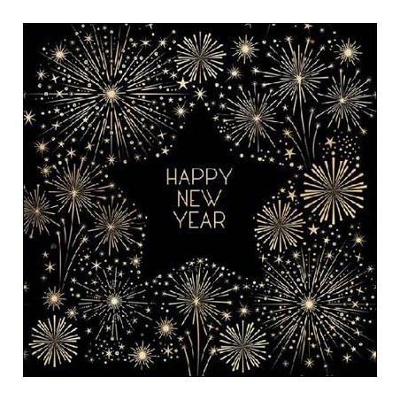 TOVAGLIOLI 33x33cm GOLDEN NEW YEAR 20pz