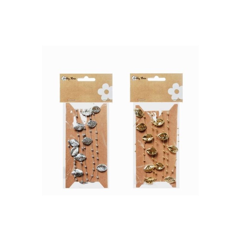 FOGLIE 2cm CON CATENELLA 150cm