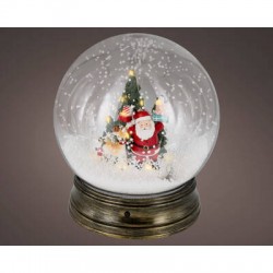 PALLA DI NEVE NATALIZIA CON LUCI ø20,5x22cm