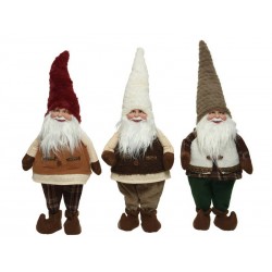 GNOMO IN POLIESTERE 3 FANTASIE 24x13x60cm