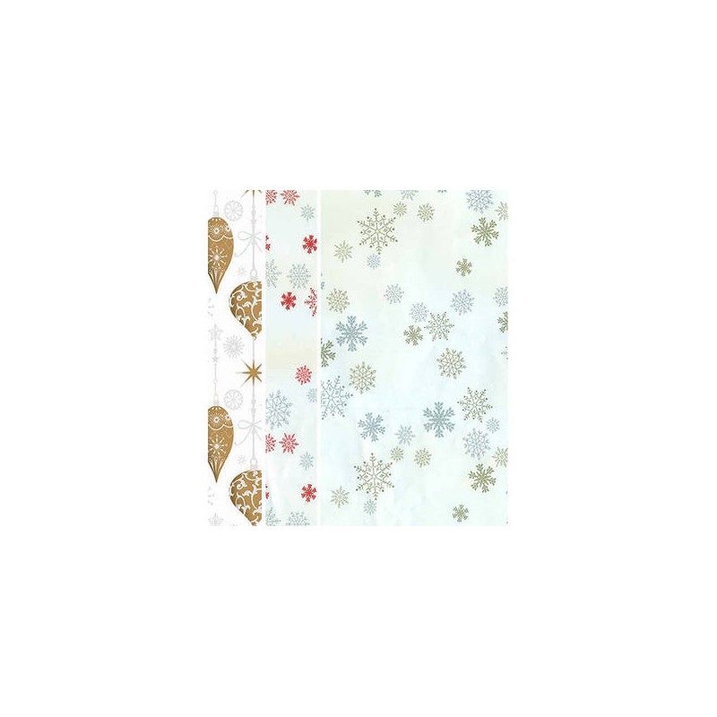 CELLOPHANE ROTOLO TRASPARENTE DECOR METAL 100x3mt